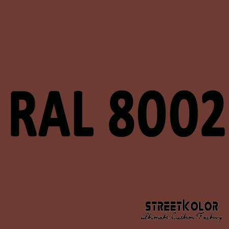 RAL 8002 Uretanová auto barva lesklá nebo matná 1 litr + tužidlo + ředidlo