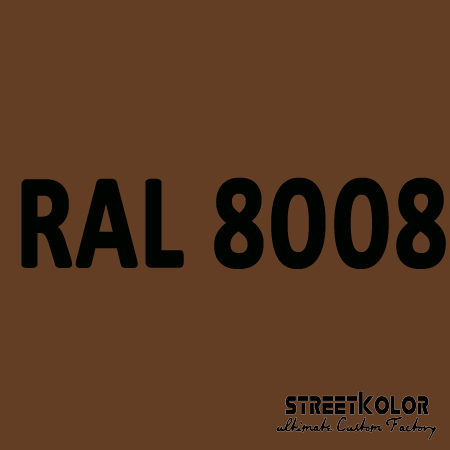 RAL 8008 Uretanová auto barva lesklá nebo matná 1 litr + tužidlo + ředidlo