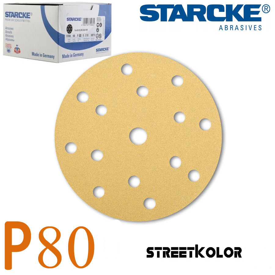 Starcke Brúsny disk P80, 125mm, 8dier, 100ks