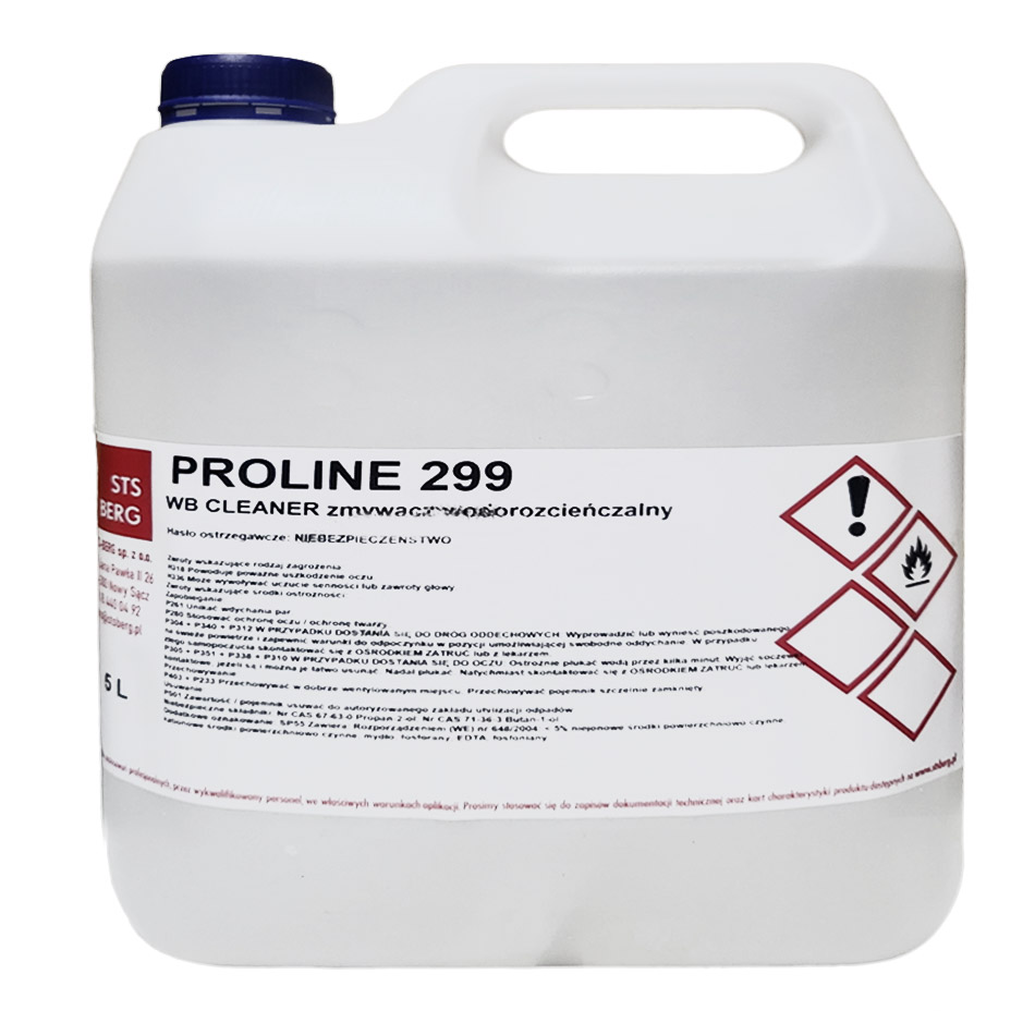 Antisilikon PROLINE 299, Antisilikon - odmašťovač na vodní bázi, 5 litrů
