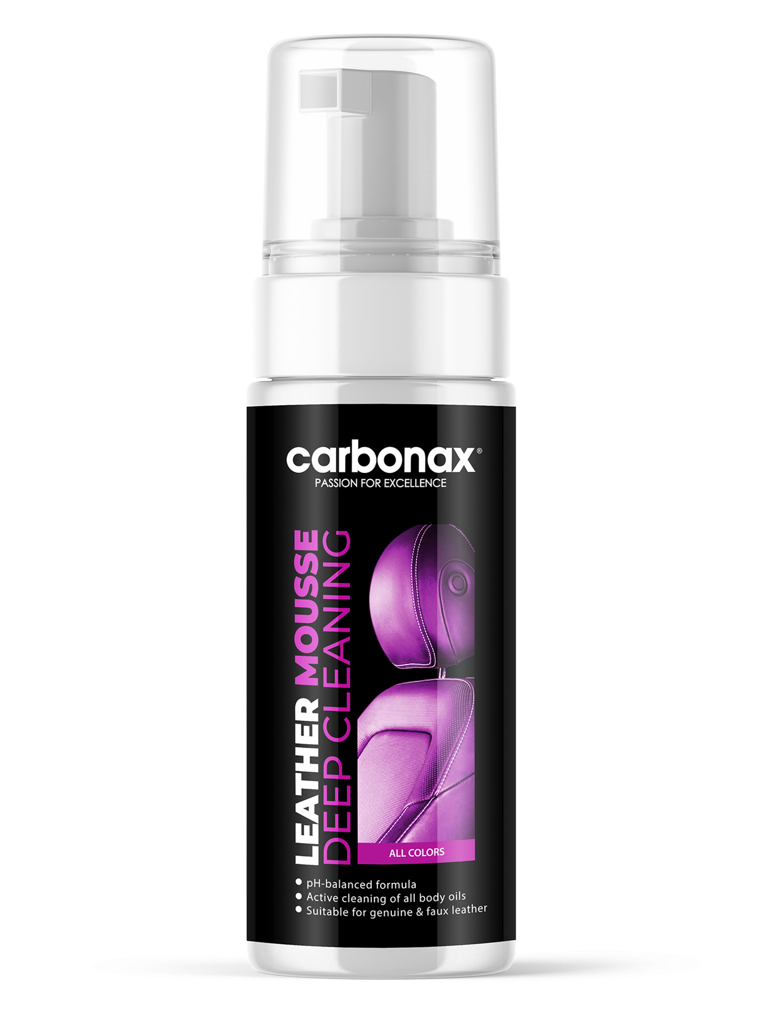 CARBONAX® Čistící pěna na kůži, objem 150ml