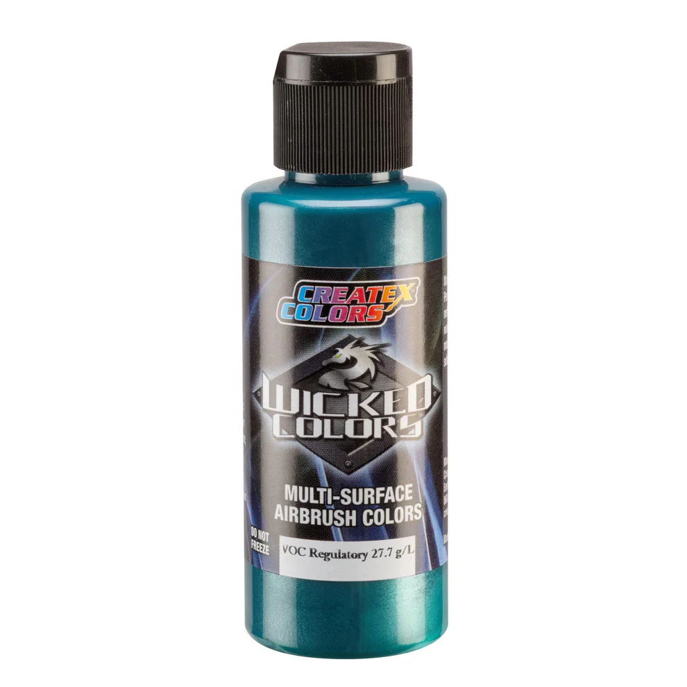 Wicked Pearl Zelená perleťová airbrush barva CreateX W308 60 ml – Pearl Green