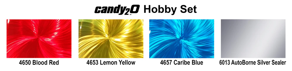 Createx candy2O Hobby Set – 4682-01 6 x 60 ml – Sada transparentních candy airbrush barev