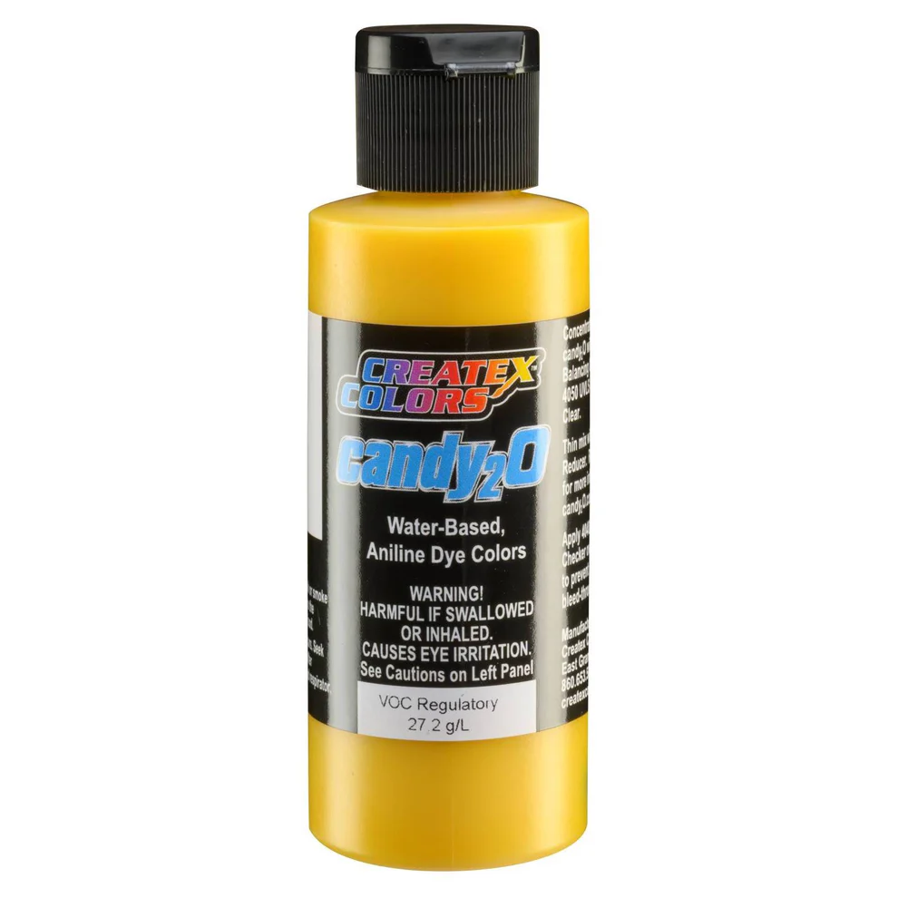 Createx candy2O – 4653 Lemon Yellow 60 ml – Koncentrovaná transparentní airbrush barva