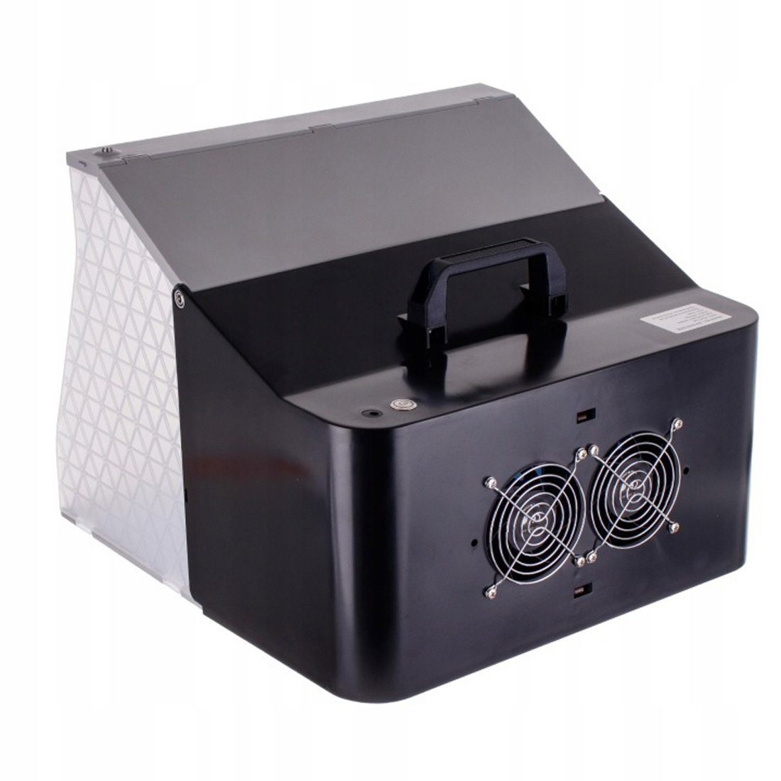Stříkací box se 2 ventilátory odsávání, LED osvětlením a rotačním stojanem