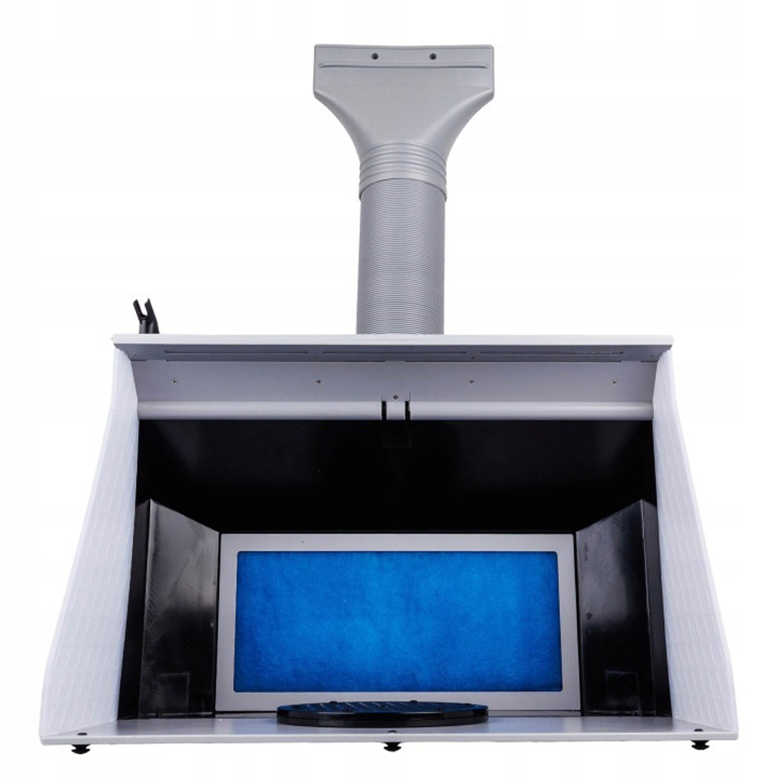 Stříkací box se 2 ventilátory odsávání, LED osvětlením a rotačním stojanem