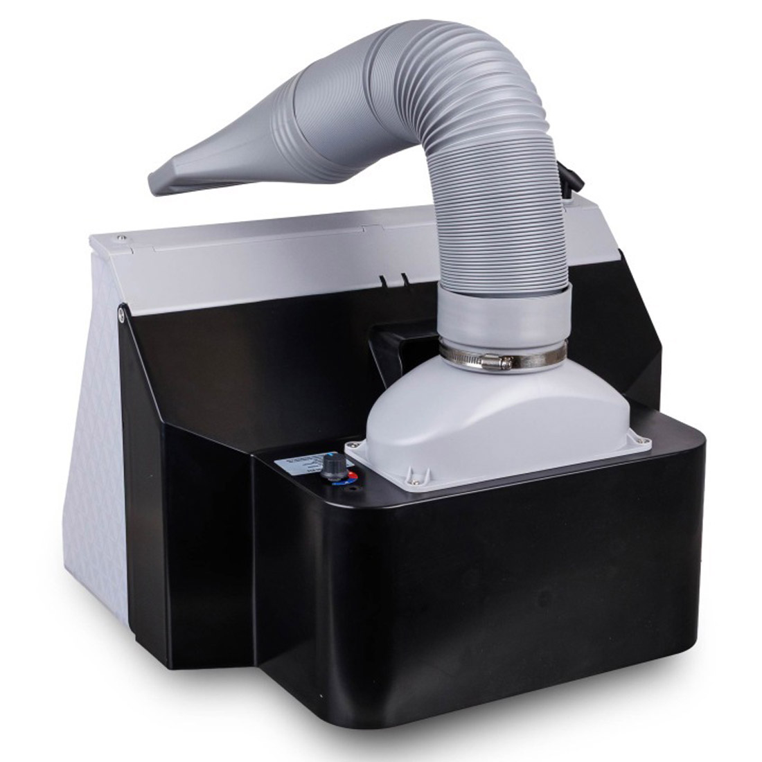 Stříkací box se 2 ventilátory odsávání, LED osvětlením a rotačním stojanem