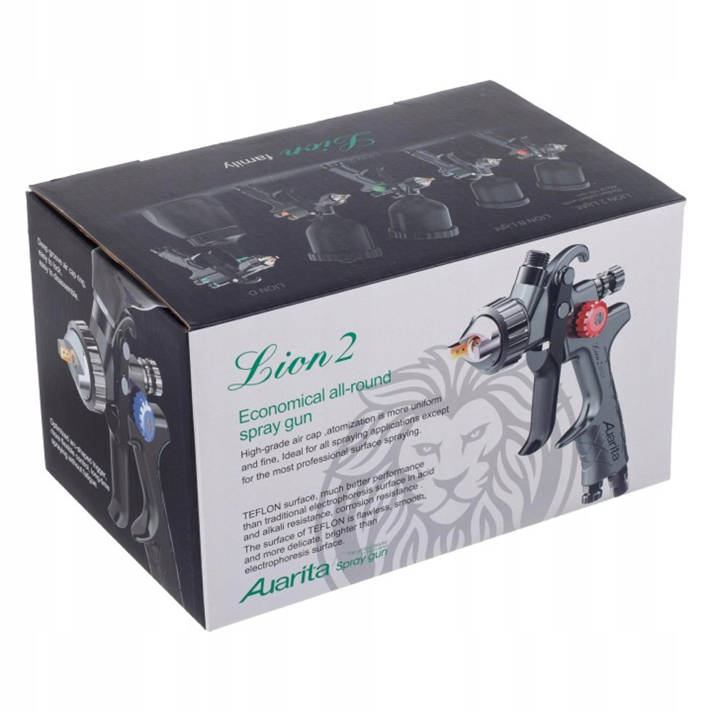 Stříkací pistole AUARITA LION 2 SPACE BLACK HVLP 1,3mm, 310 - 340 l/min.