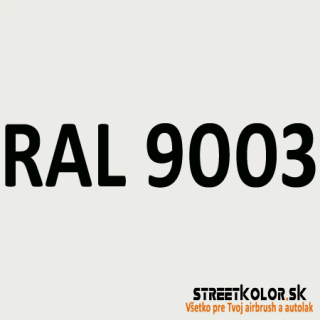 RAL 9003 Akrylová auto barva lesklá nebo matná 1 litr + tužidlo + ředidlo