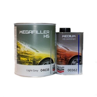 Plnič Šedý Lechler MEGAFILLER 04638 Low VOC, plnič 2500 ml + 500 ml tužidla
